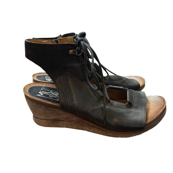 Miz Mooz lace up wedges 42 - Picture 2 of 7